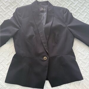 Worthington Black Tailored Blazer with Notched Lapels
